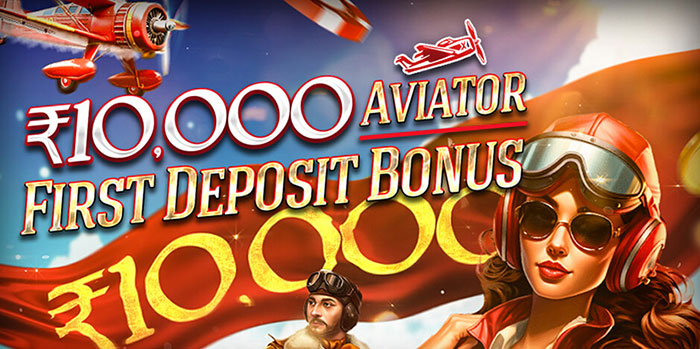 ₹10,000 Aviator Rocket Crash Game First Deposit Bonus